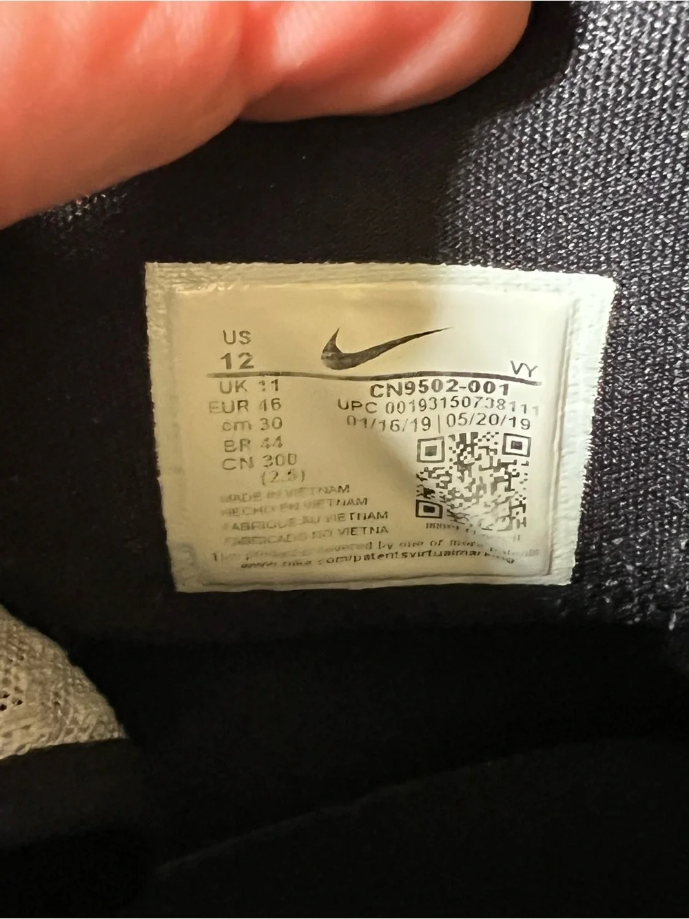 Nike Black and White Zoom Rize High Top Basketball Shoes